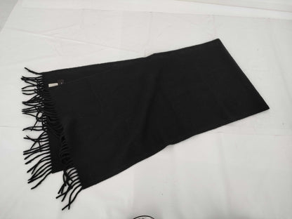 CHANEL Logo Black Muffler