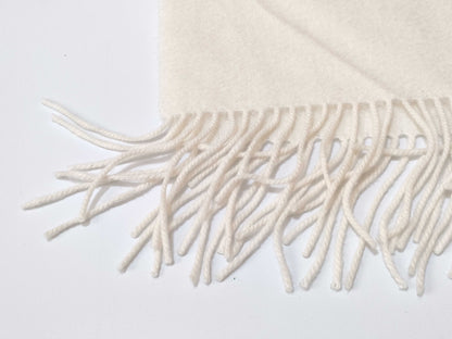 FENDI Fendi Logo Muffler White Muffler