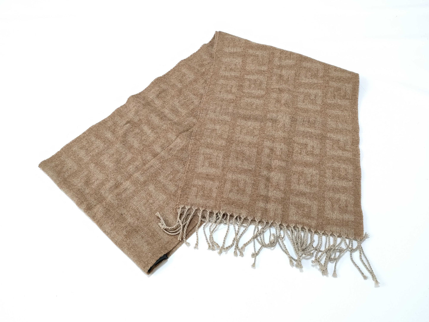 FENDI Zucca Fendi Zucca Muffler Beige Muffler