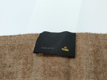 FENDI Zucca Fendi Zucca Muffler Beige Muffler