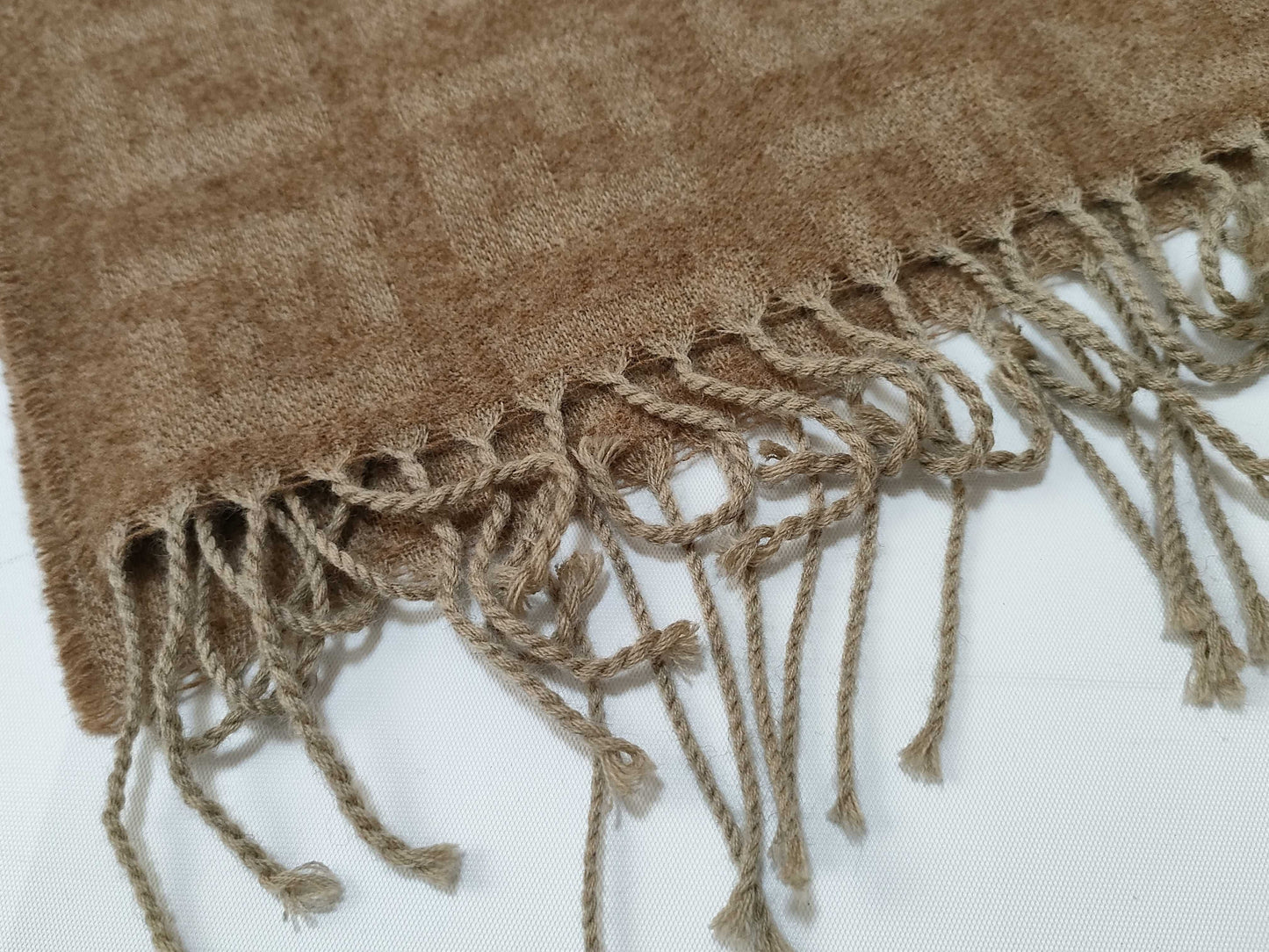 FENDI Zucca Fendi Zucca Muffler Beige Muffler