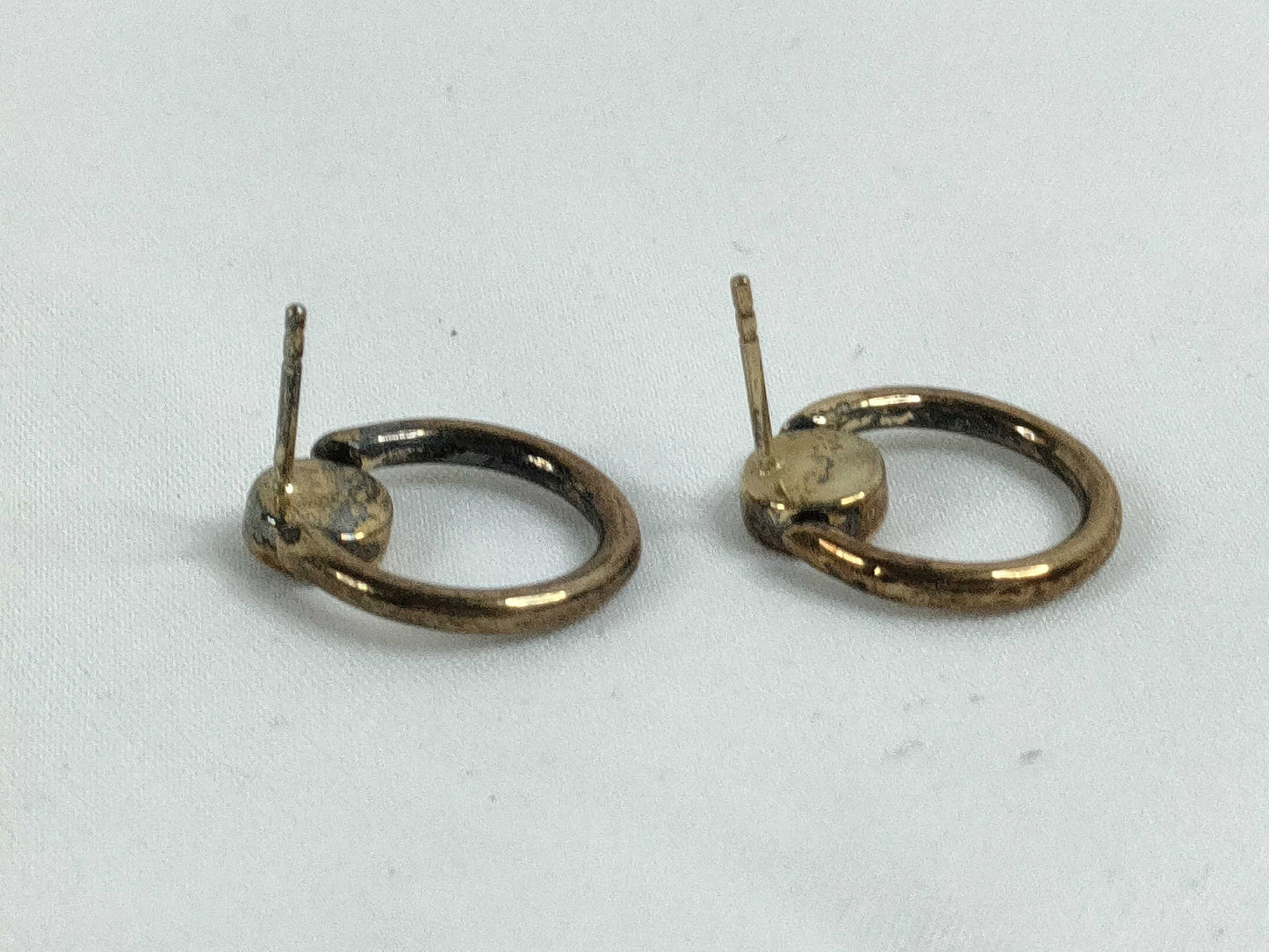 COACH Logo Rhinestone Hoop Earrings Earrings