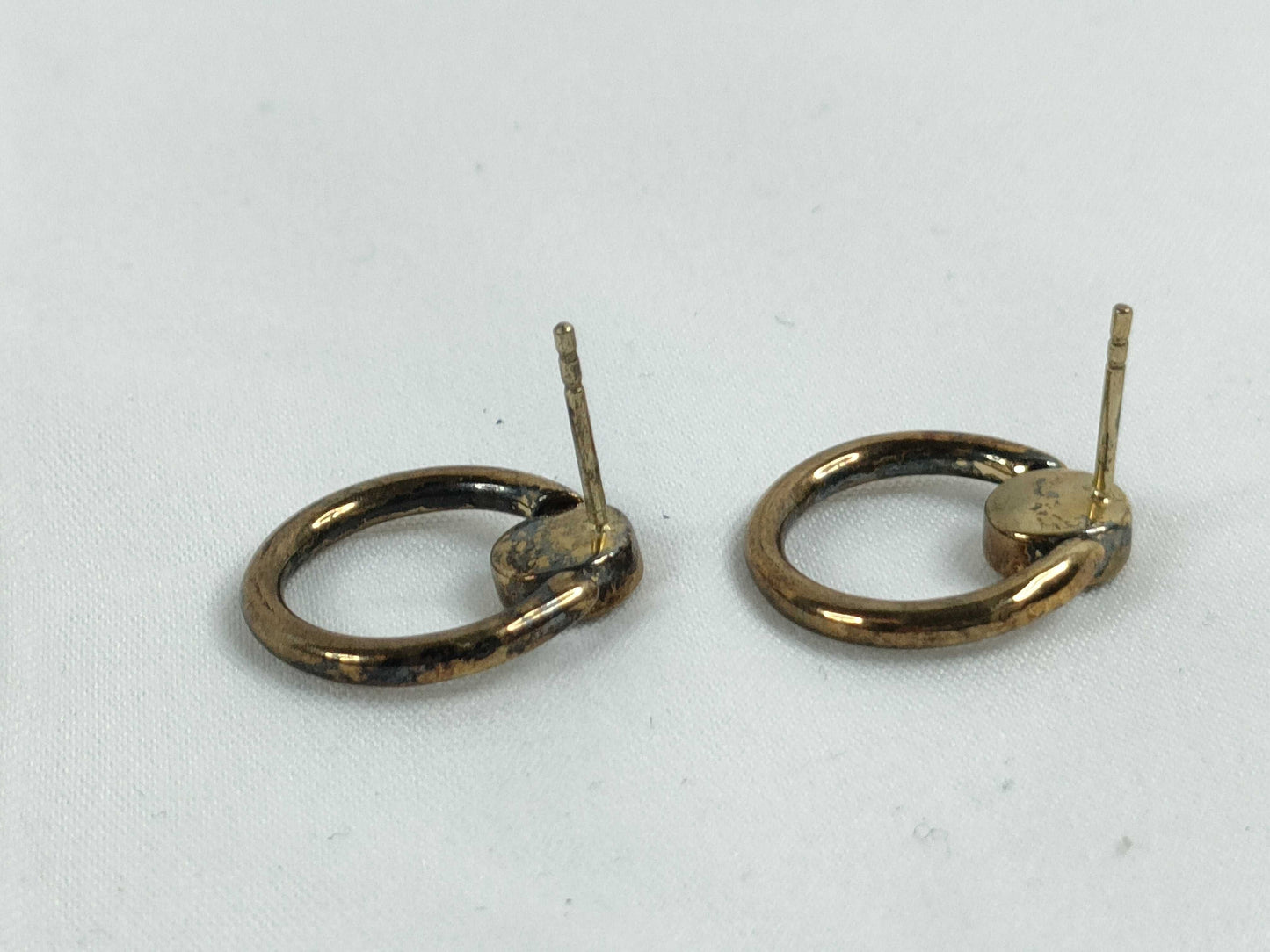 COACH Logo Rhinestone Hoop Earrings Earrings