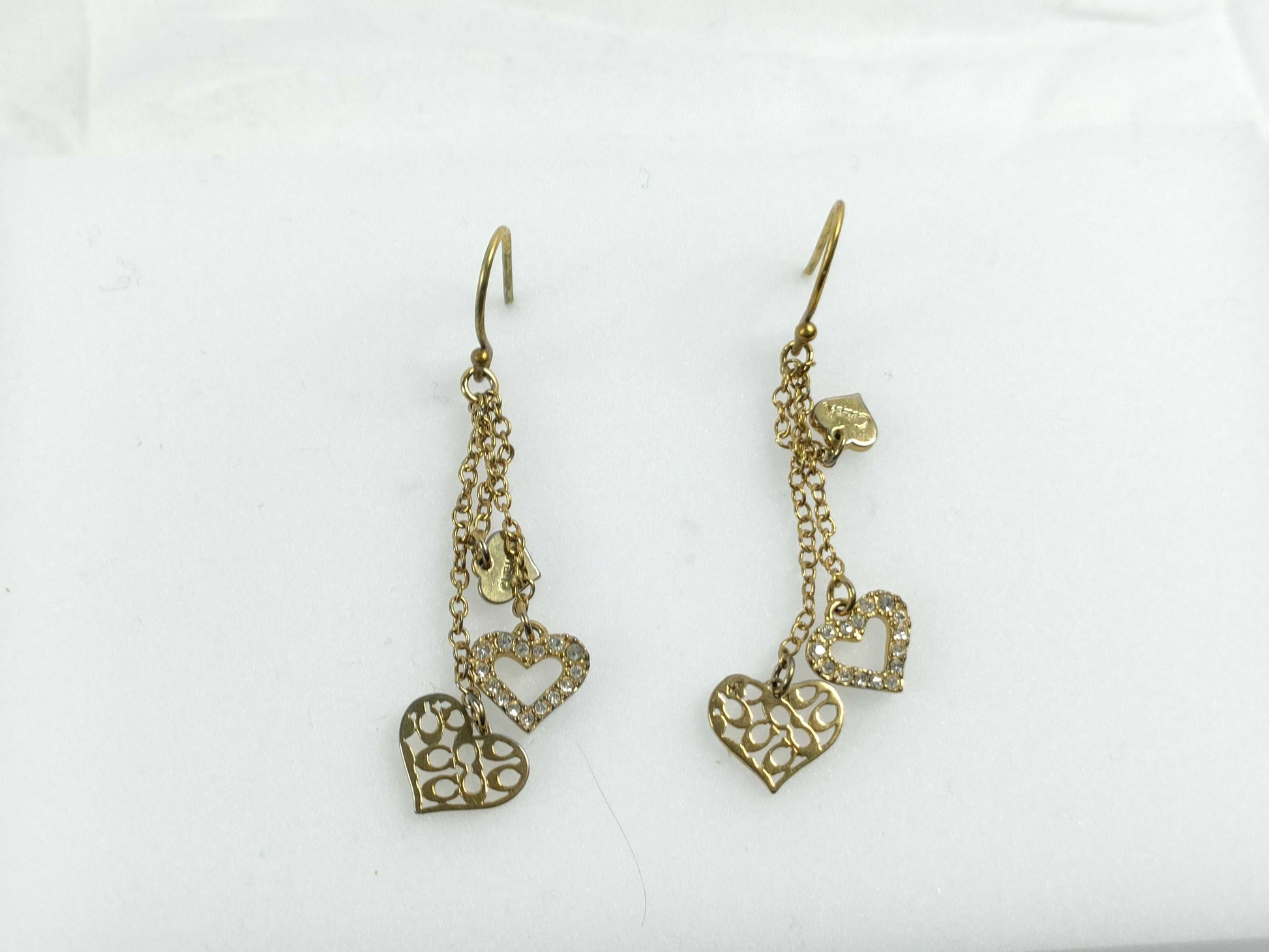 COACH Coach Logo Heart Swing Earrings Earrings