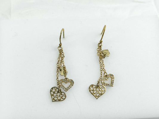 COACH Coach Logo Heart Swing Earrings Earrings