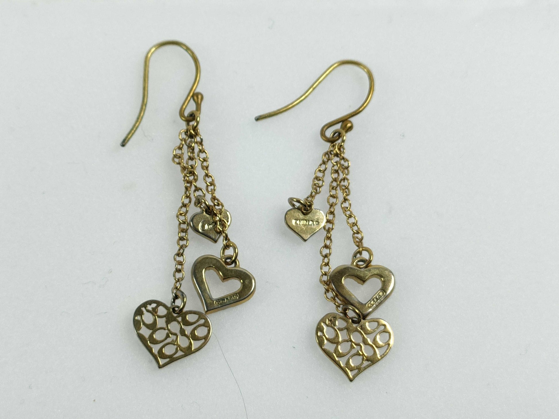 COACH Coach Logo Heart Swing Earrings Earrings