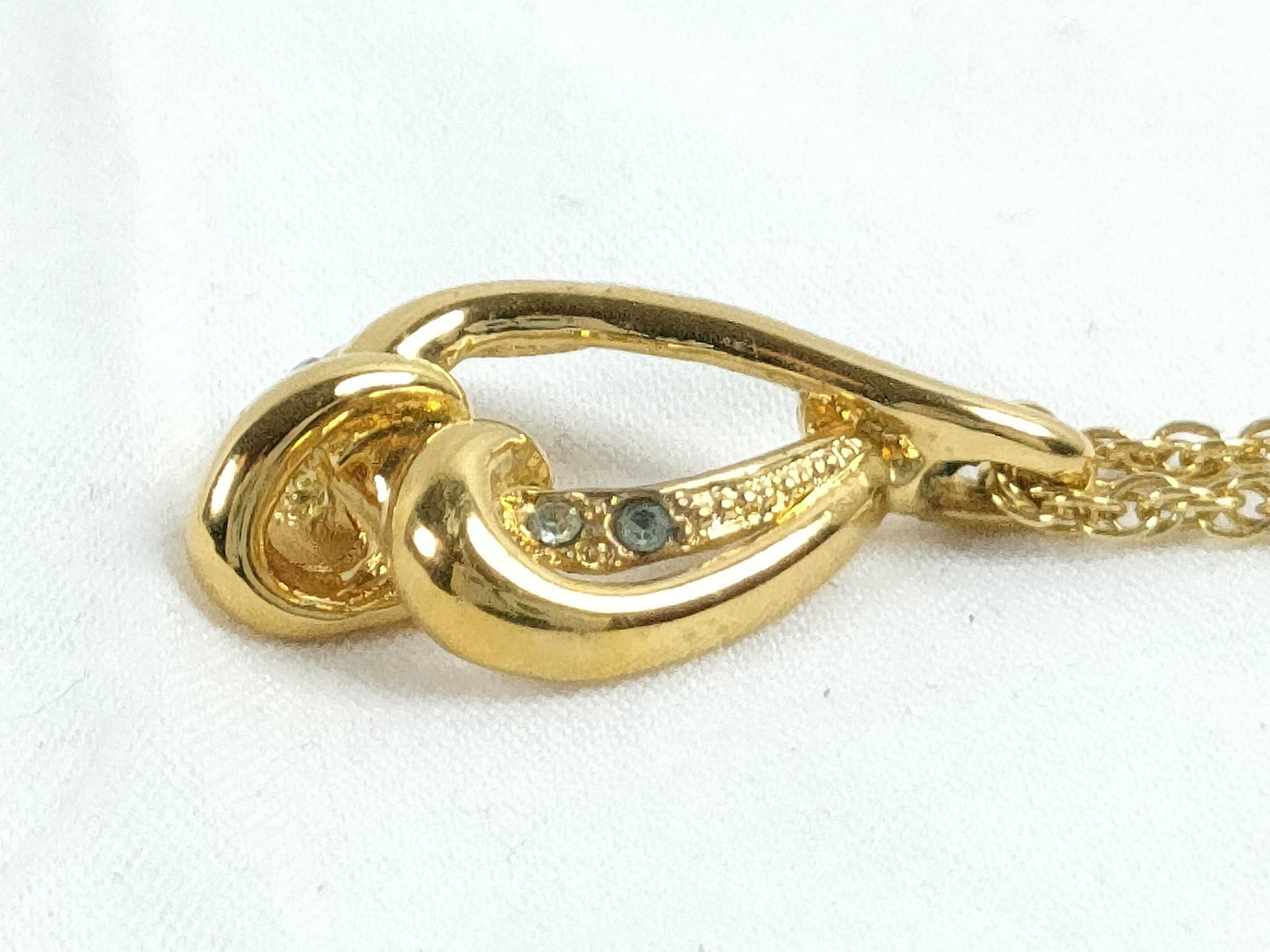 LANCEL Rhinestone Necklace Necklace