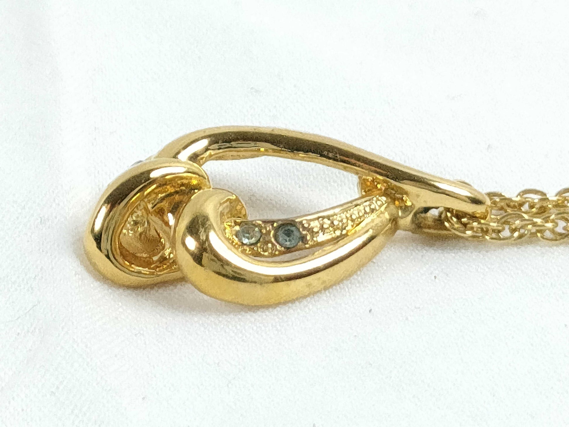 LANCEL Rhinestone Necklace Necklace