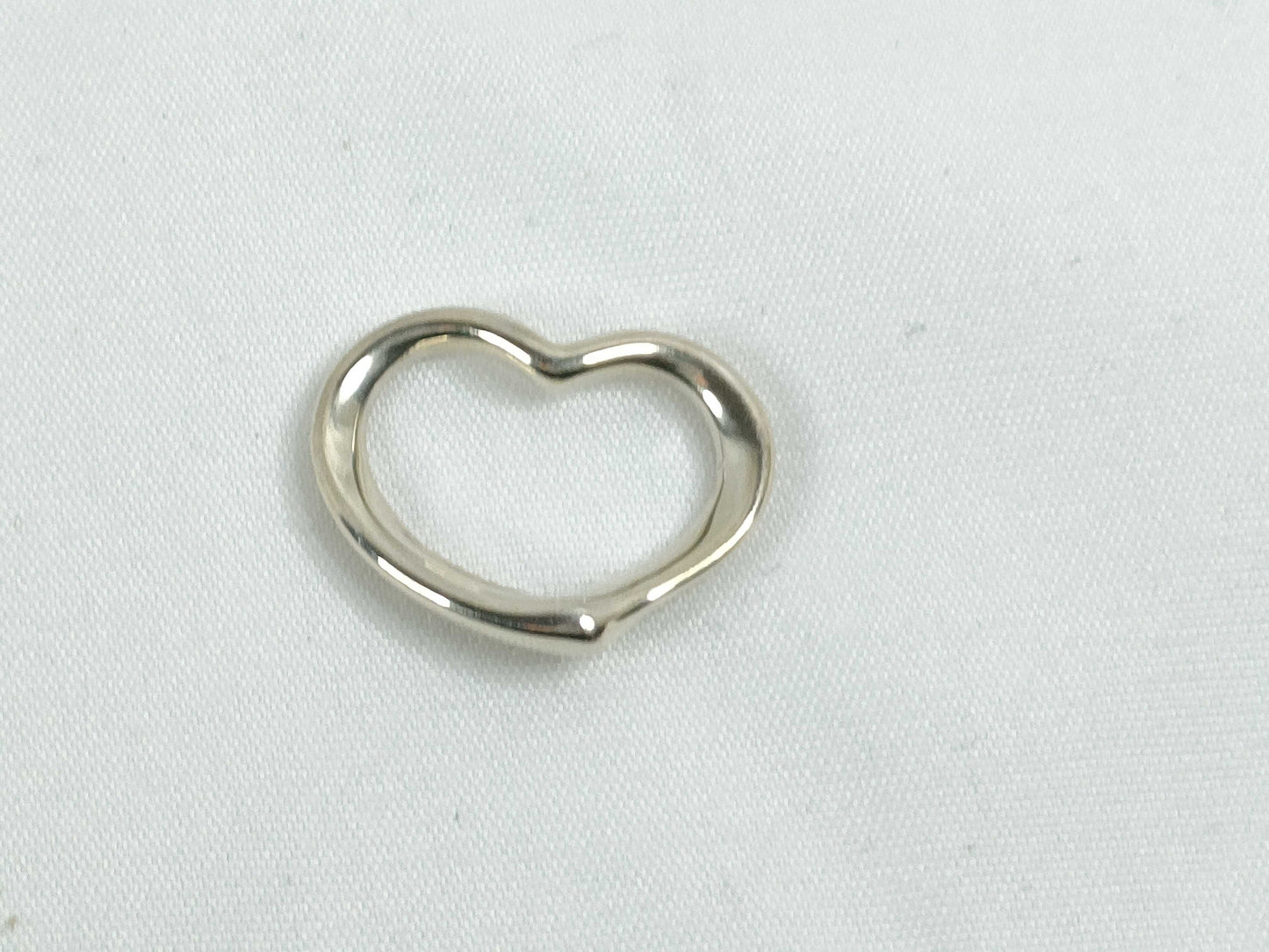 Tiffany&Co. Open Heart Tiffany SV925 Open Heart Necklace Top Pendant Top