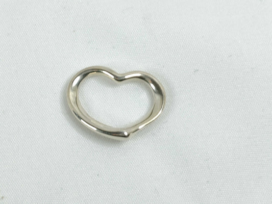 Tiffany&Co. Open Heart Tiffany SV925 Open Heart Necklace Top Pendant Top