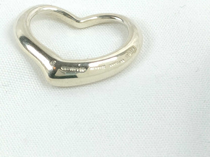 Tiffany&Co. Open Heart Tiffany SV925 Open Heart Necklace Top Pendant Top