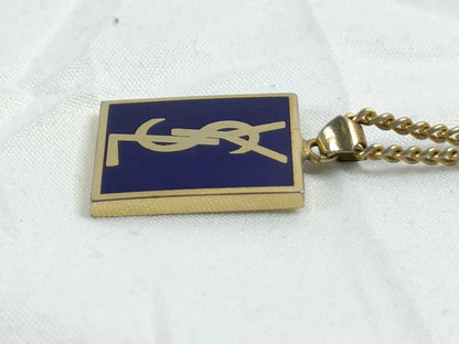 Yves Saint Laurent YSL Logo Necklace Necklace