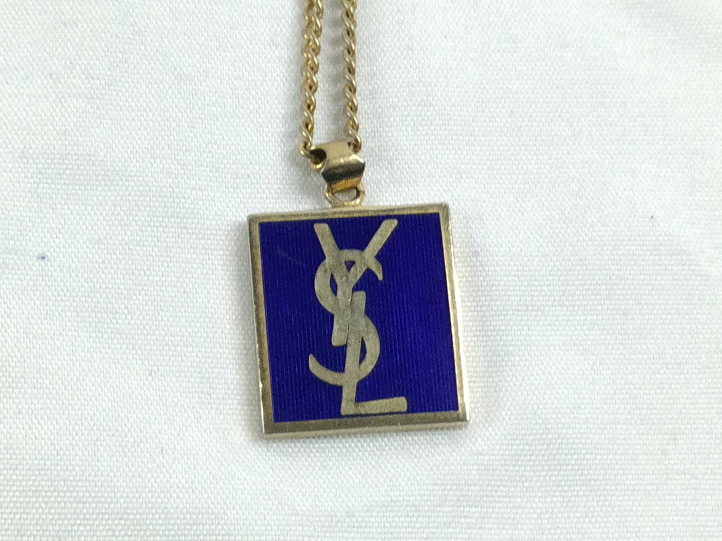 Yves Saint Laurent YSL Logo Necklace Necklace