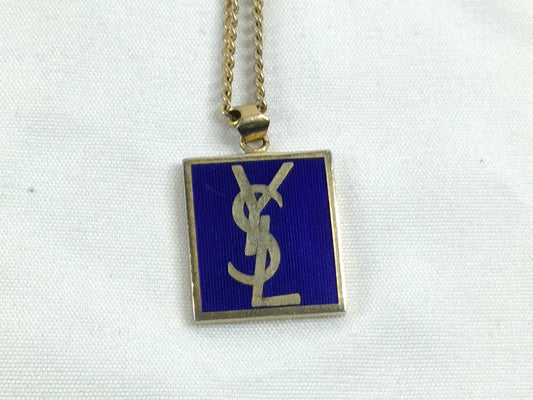 Yves Saint Laurent YSL Logo Necklace Necklace