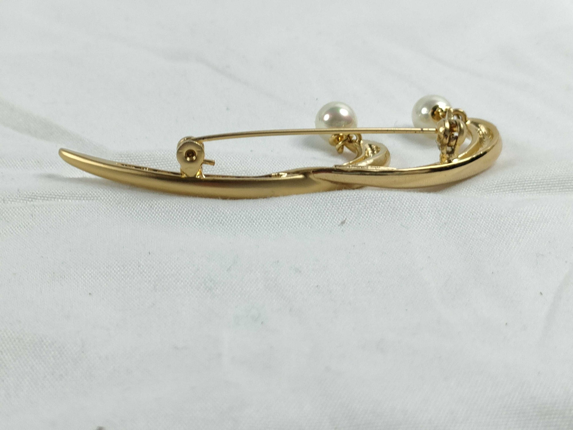 Pierre Cardin Faux Pearl Brooch Brooch