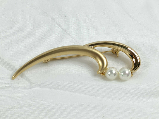 Pierre Cardin Faux Pearl Brooch Brooch