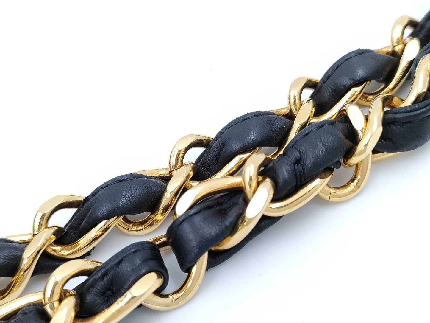 CHANEL Deca Matlasse Chain Shoulder Black Shoulder Bag