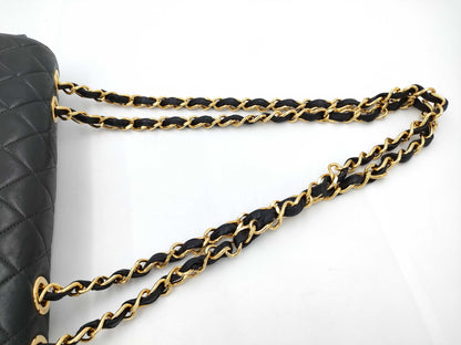 CHANEL Deca Matlasse Chain Shoulder Black Shoulder Bag