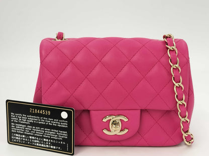 CHANEL CHANEL Lambskin Mini Matlasse Shoulder Bag Shoulder Bag