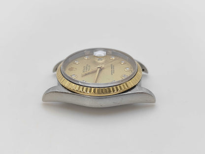 ROLEX 16233G T168193 Champagne Dial Immovable Men's Watch