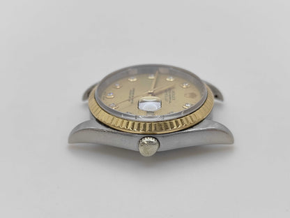 ROLEX 16233G T168193 Champagne Dial Immovable Men's Watch