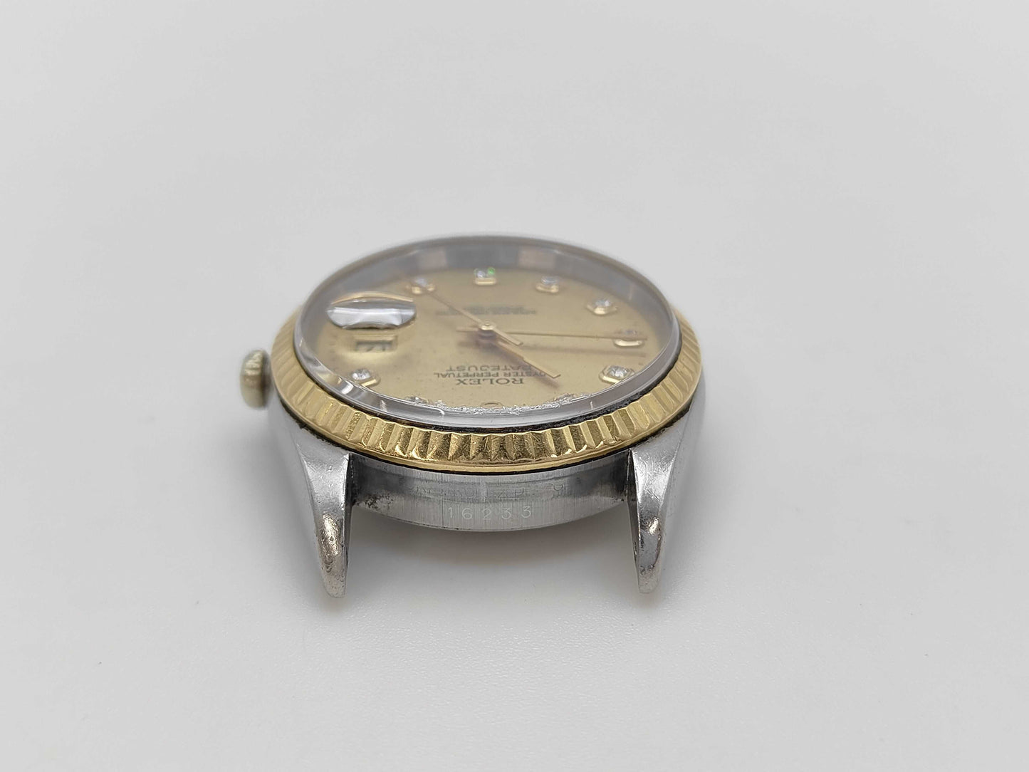 ROLEX 16233G T168193 Champagne Dial Immovable Men's Watch