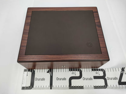 HERMES Jewelry Box Wood x Leather Other Accessories