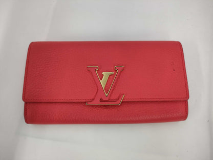 LOUIS VUITTON TrialonPorte Feuille Capucine Wallet