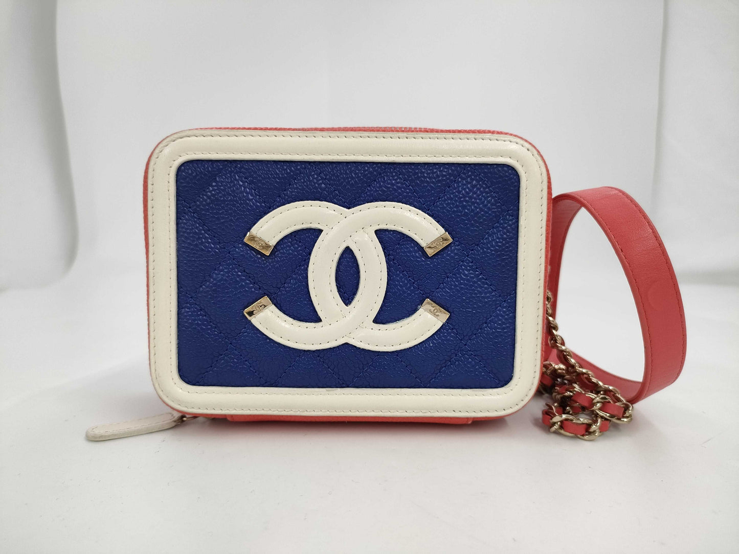 CHANEL CC Filigree Caviar Mini Shoulder Shoulder Bag