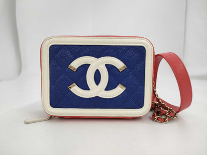 CHANEL CC Filigree Caviar Mini Shoulder Shoulder Bag