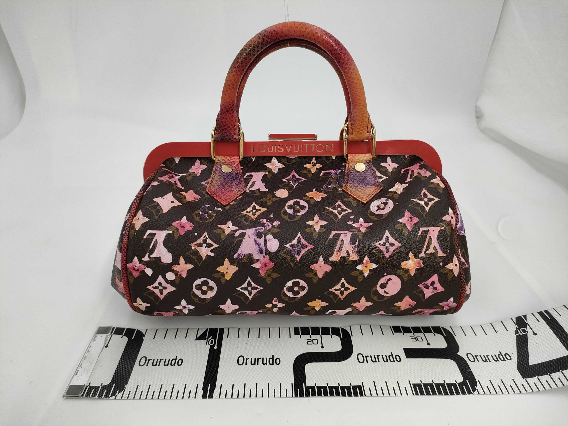 LOUIS VUITTON Monogram Watercolor Papillon Handbag