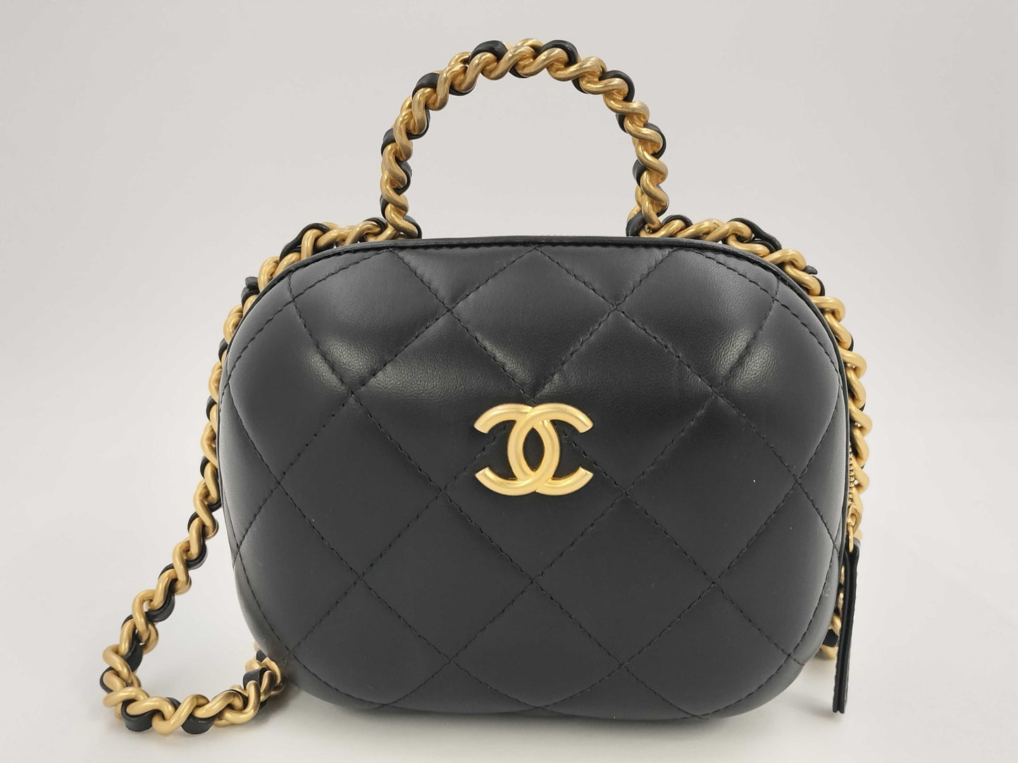 CHANEL Top Handle Small Vanity 2WAY Shoulder Bag