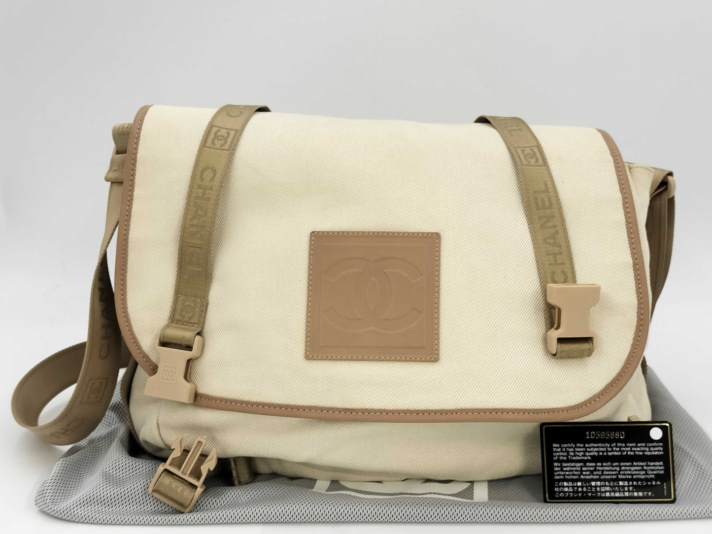 CHANEL Sportline Nylon Shoulder Shoulder Bag