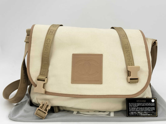 CHANEL Sportline Nylon Shoulder Shoulder Bag