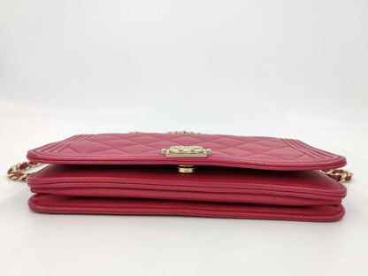 CHANEL Boy Chanel Chain Wallet Shoulder Bag