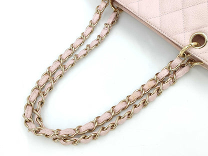 CHANEL Caviar Skin Chain Hand Shoulder Bag