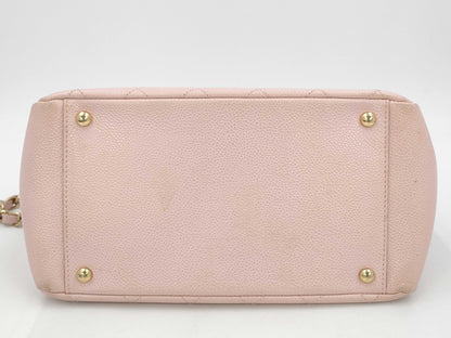 CHANEL Caviar Skin Chain Hand Shoulder Bag