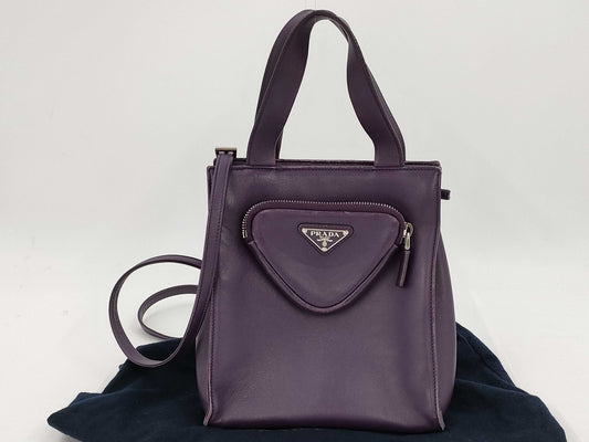 PRADA Leather 2WAY Handbag