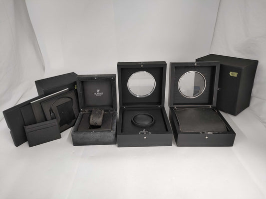 HUBLOT 3 empty boxes summary for both men and women