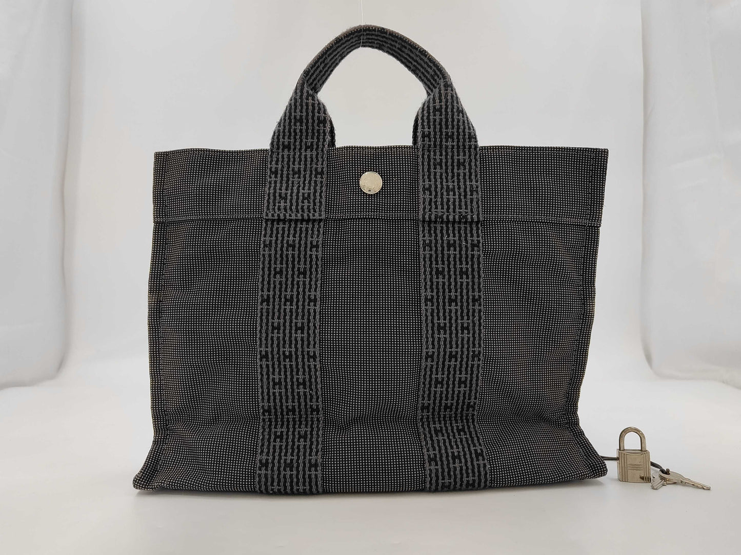 HERMES Ale Line Tote Bag Cadena Keyed Tote Bag