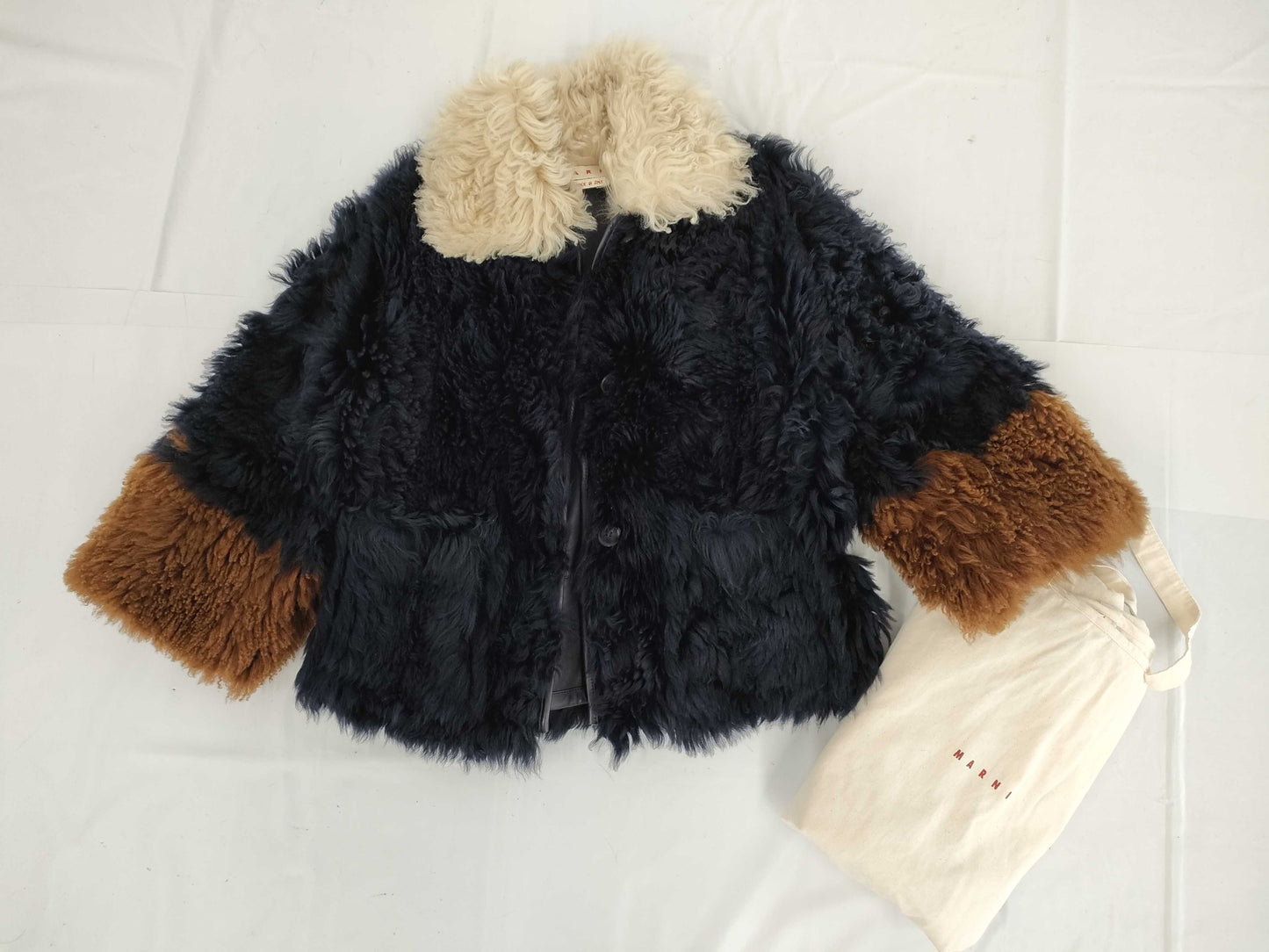 MARNI Mouton Jacket, Reversible, Regular Price: 500,000 Yen, Size 40, Coat