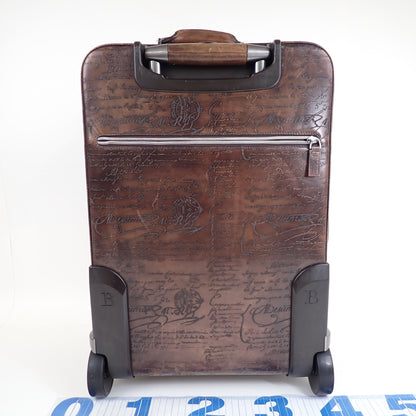 Berluti Formula 1000 Calligraphy Scrib Leather Suitcase Carry Case Carry Bag