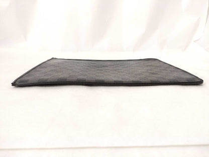 LOUIS VUITTON Damier Graphite Clutch Bag Damier Graphite Clutch Bag