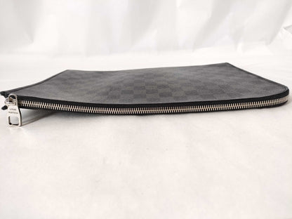 LOUIS VUITTON Damier Graphite Clutch Bag Damier Graphite Clutch Bag