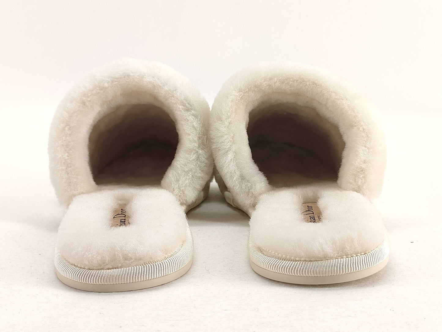 Dior Sandals Logo Mouton White #35 Sandals