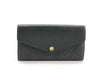 LOUIS VUITTON Monogram Unplanted Portefeuille Sara Monogram Unplanted Black M61182 CA4198 Initials Wallet
