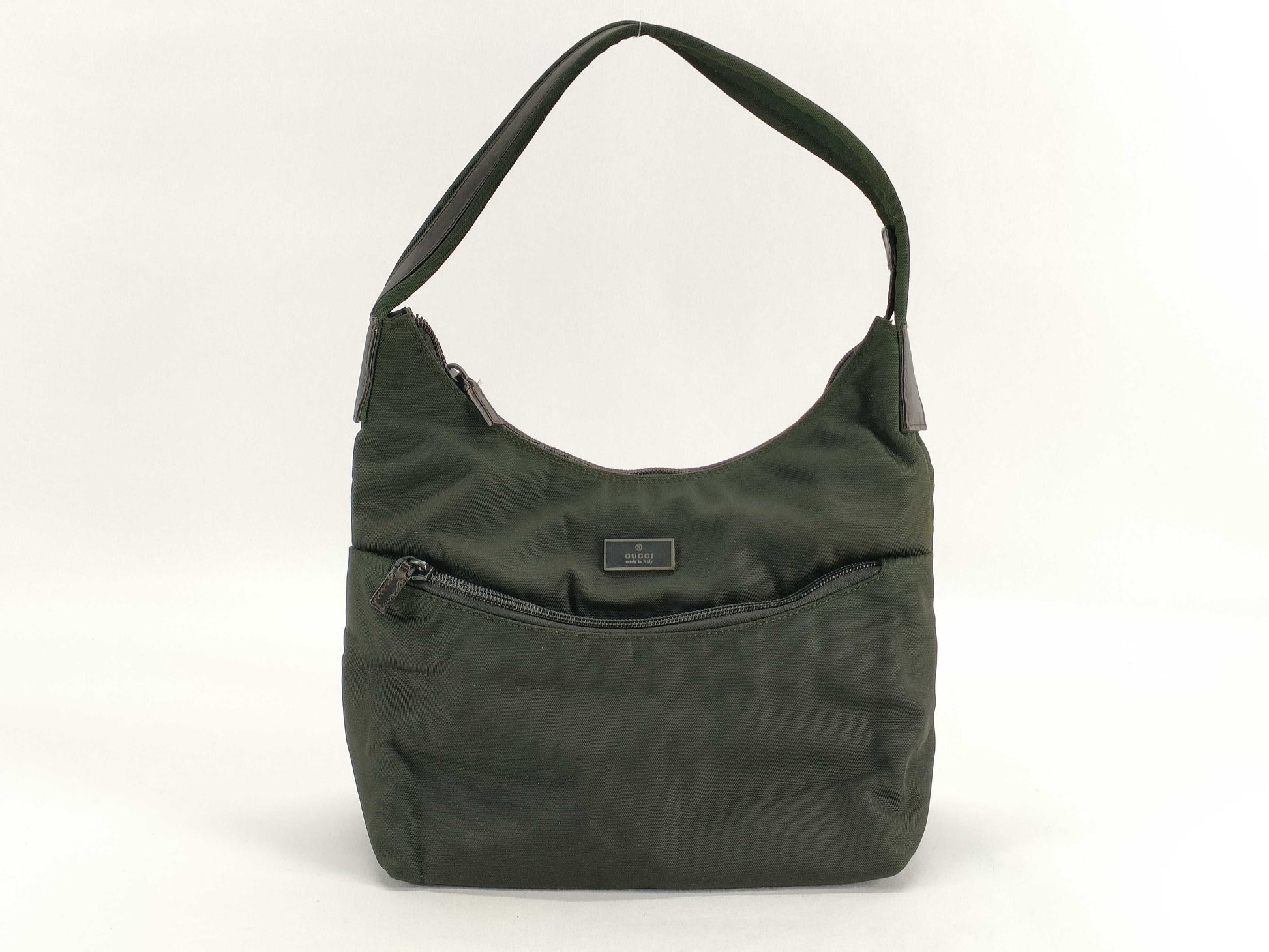 GUCCI One Shoulder Bag Nylon Khaki 001 3386 Shoulder Bag