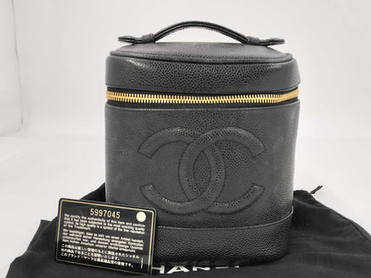 CHANEL Caviar Skin Vanity Bag Vanity Bag