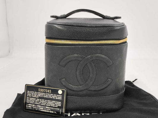 CHANEL Caviar Skin Vanity Bag Vanity Bag
