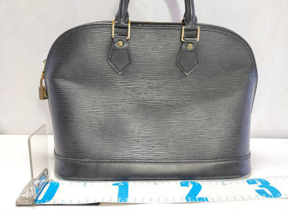 LOUIS VUITTON Epi Noir Alma M52142 Handbag